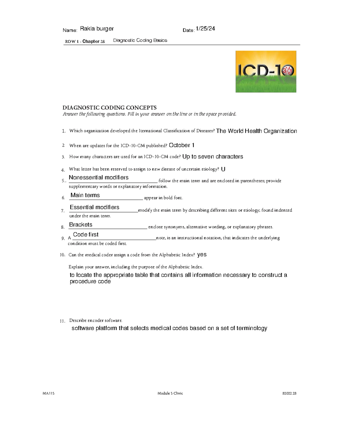 MA118 ROW 1 Chapters 16-17 Professionalism and Communication (1) done ...