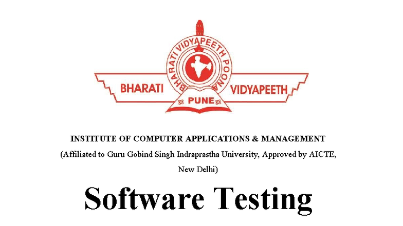 Software Testing Practical Lab File - MCA 2nd Sem (04811604424) - Studocu