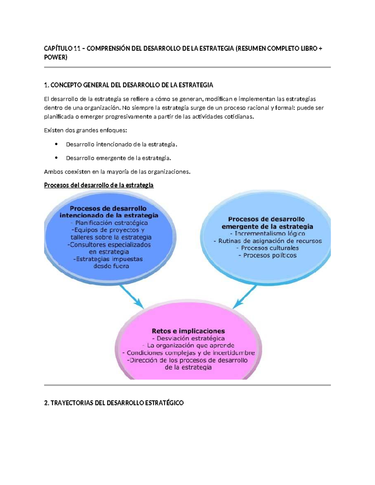 CAPÍTULO 11: DESARROLLO DE LA ESTRATEGIA EN ORGANIZACIONES (RESUMEN ...