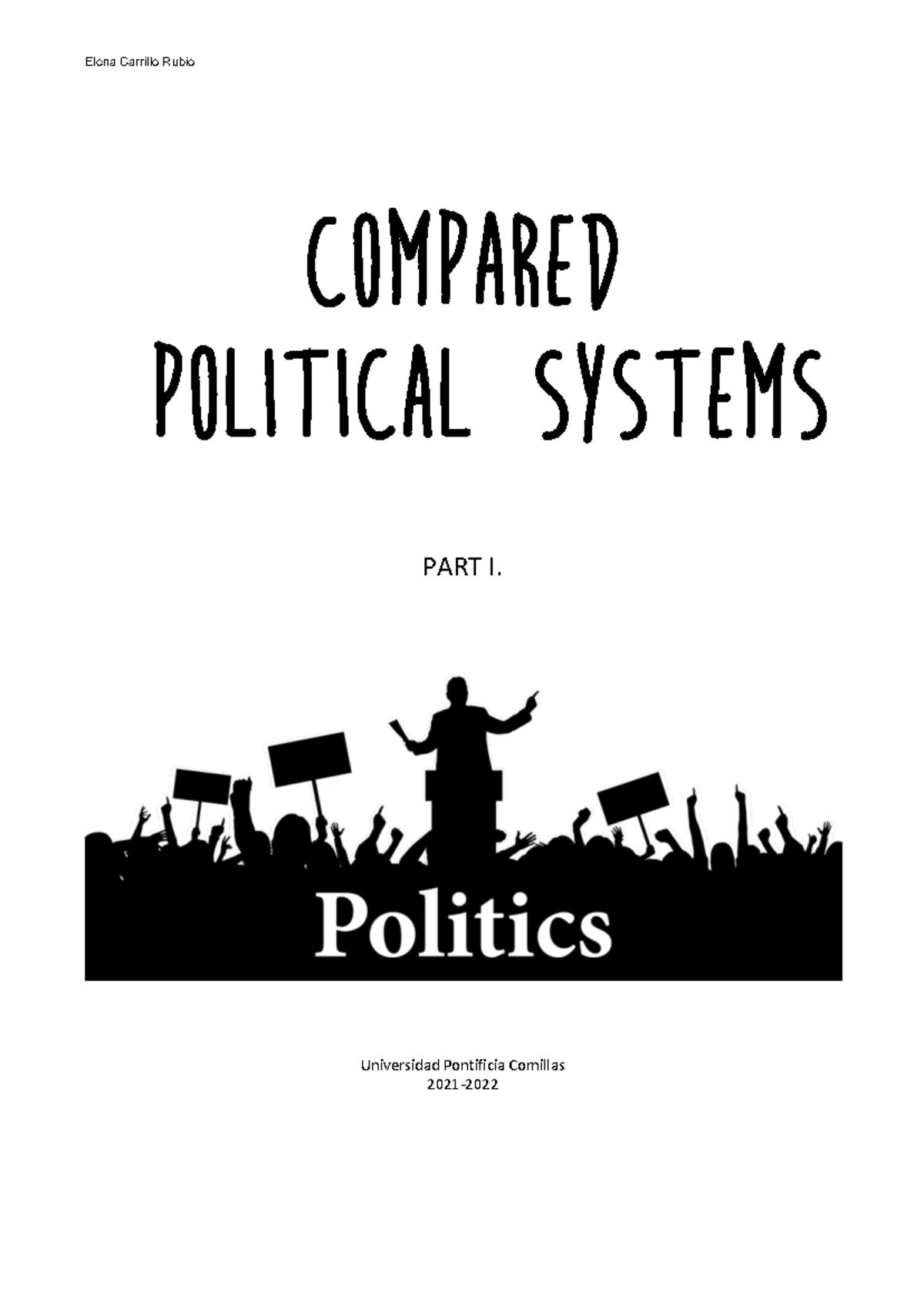 Political systems ii notes - COMPARED POLITICAL SYSTEMS PART I ...