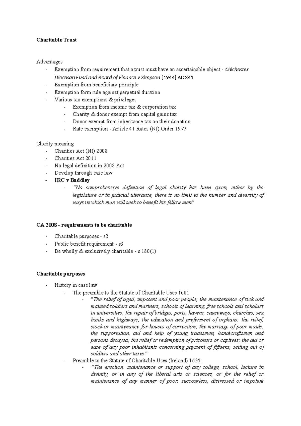Charitable Trusts: Advantages, Exemptions, and Legal Framework Analysis ...