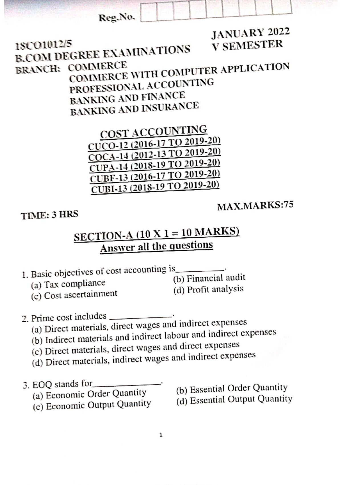 COST Accounting Study Guide 2022 - Studocu