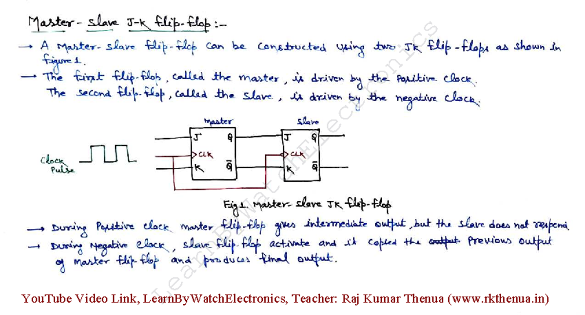 Master-Slave Flip Flop (40) - Lecture Notes by Raj Kumar Thenua - Studocu