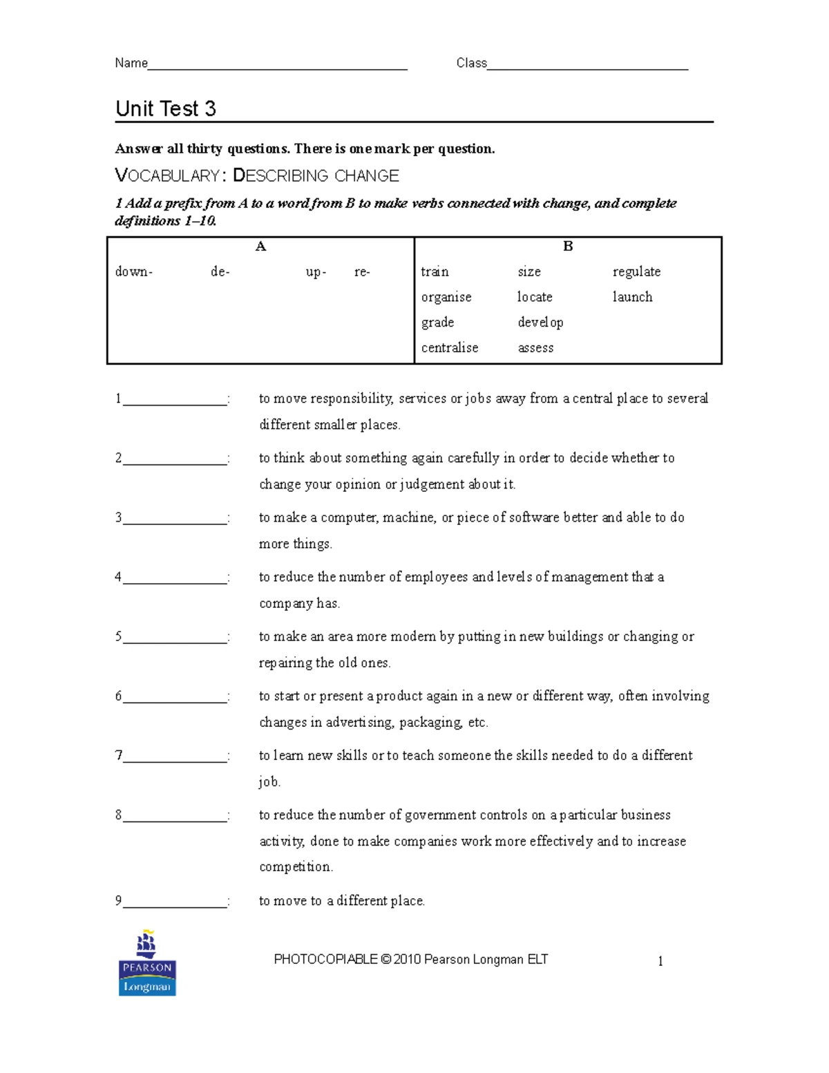 Unit 12 - Market Leader Upper-Intermediate Vocabulary & Concepts - Studocu