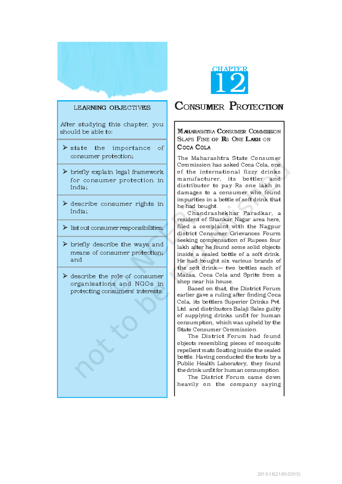 BUSINESS STUDIES 12: CHAPTER 12 - CONSUMER PROTECTION OVERVIEW - Studocu