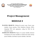 Project Management - BME654A - VTU - Studocu