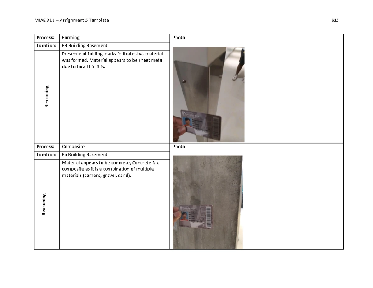 MIAE 311 Lab 3: Detailed Process Planning and Operations - Studocu