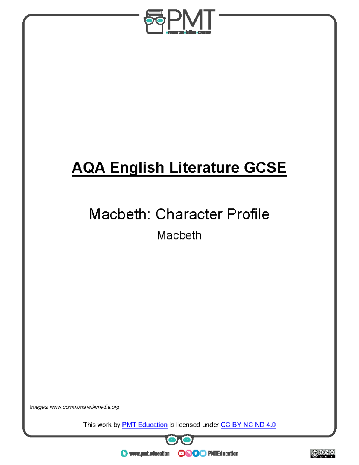 AQA English Literature GCSE: Macbeth Character Analysis and Themes ...