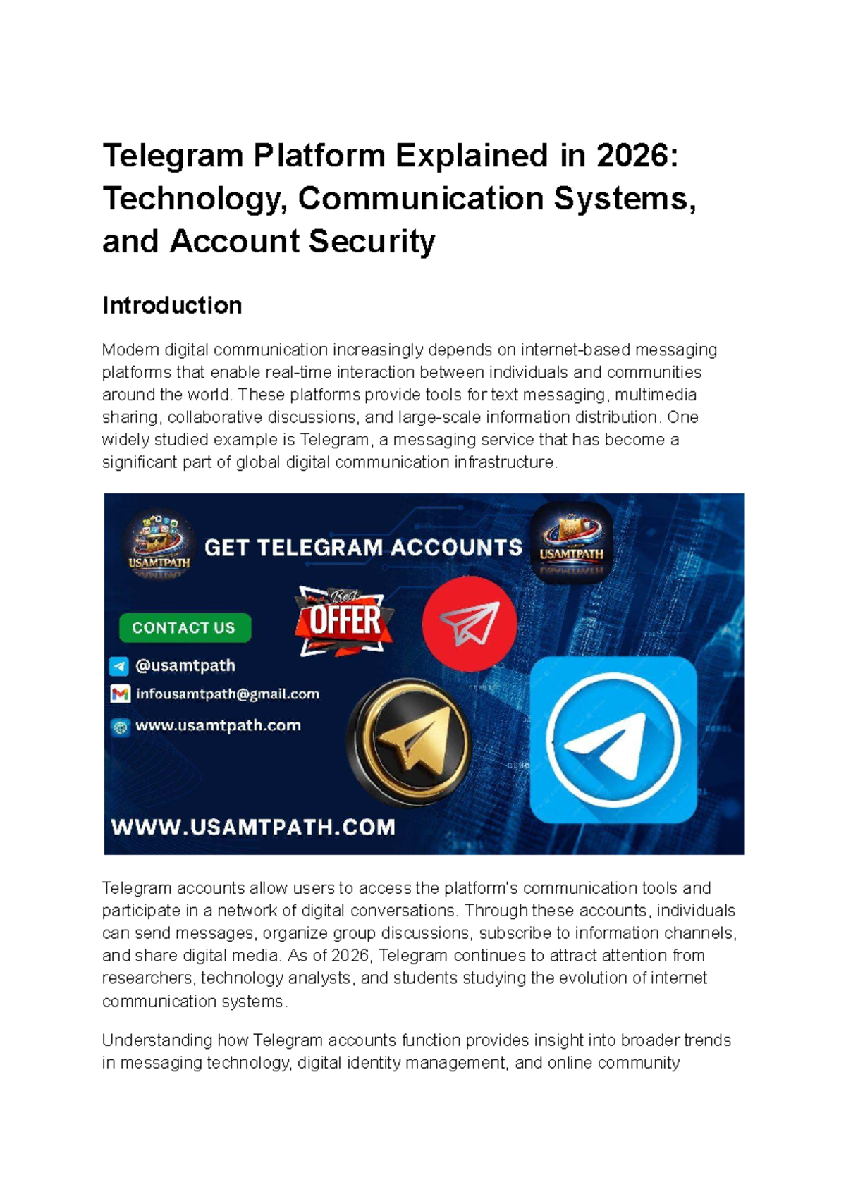 Telegram Accounts: Functions & Security in Digital Messaging Networks ...