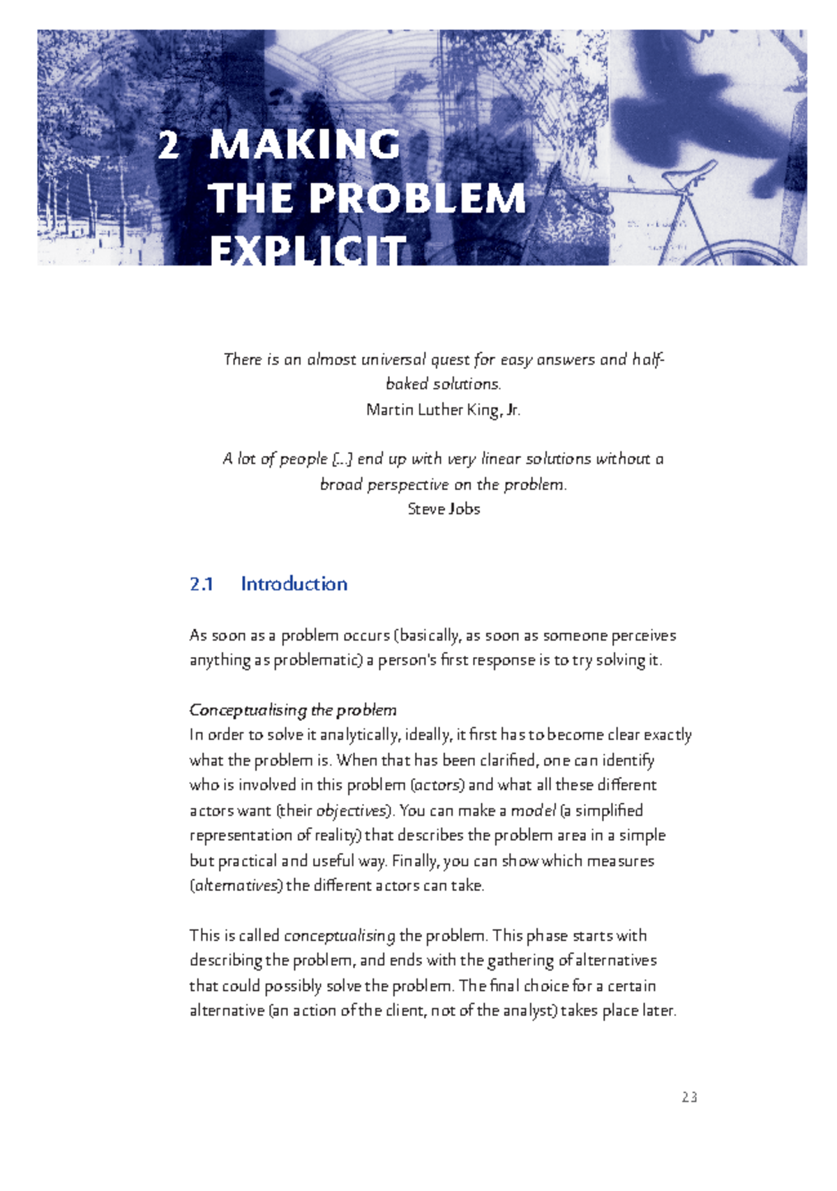 Conceptualizing Complex Problems: Strategies and Approaches - Studocu