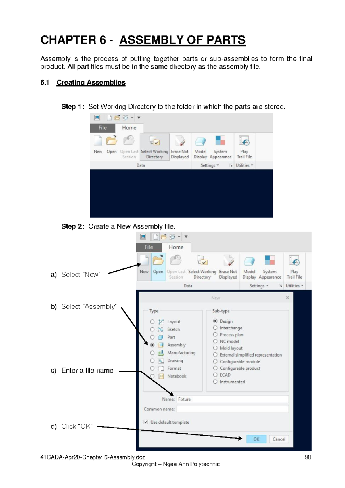 41CADA-Apr20-Chapter 6-Assembly Process and Constraints - Studocu