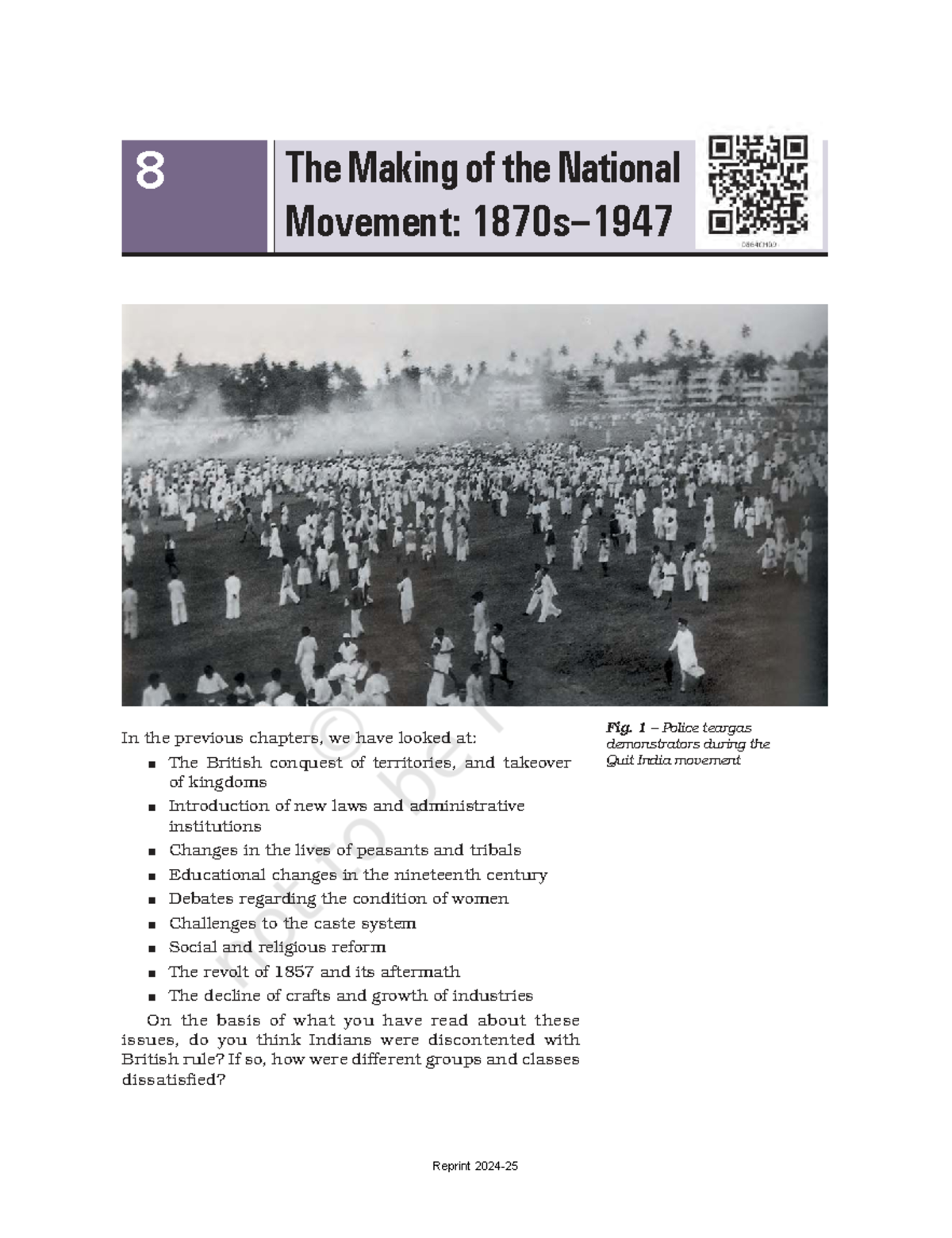 The Making of the National Movement: Indian Freedom Struggle (HIST 101 ...