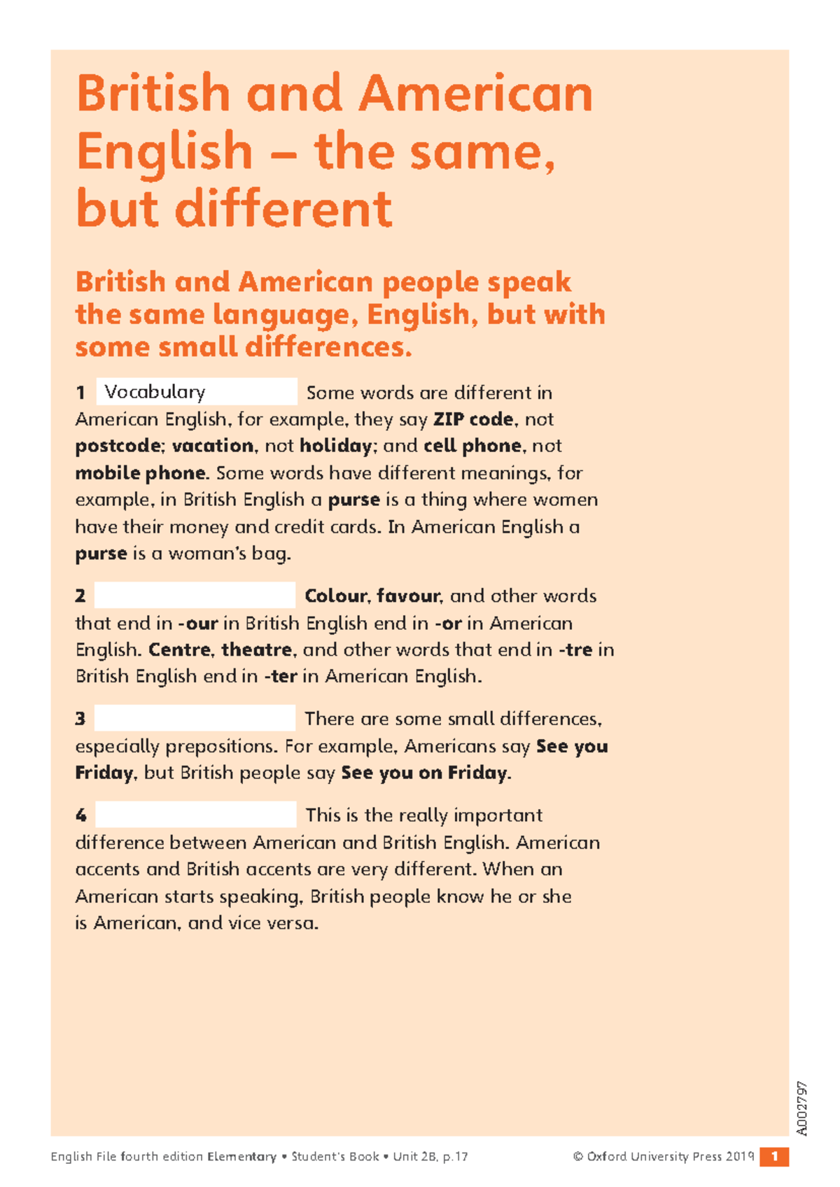 EF 4e Elementary Dyslexia Texts - English File fourth edition ...