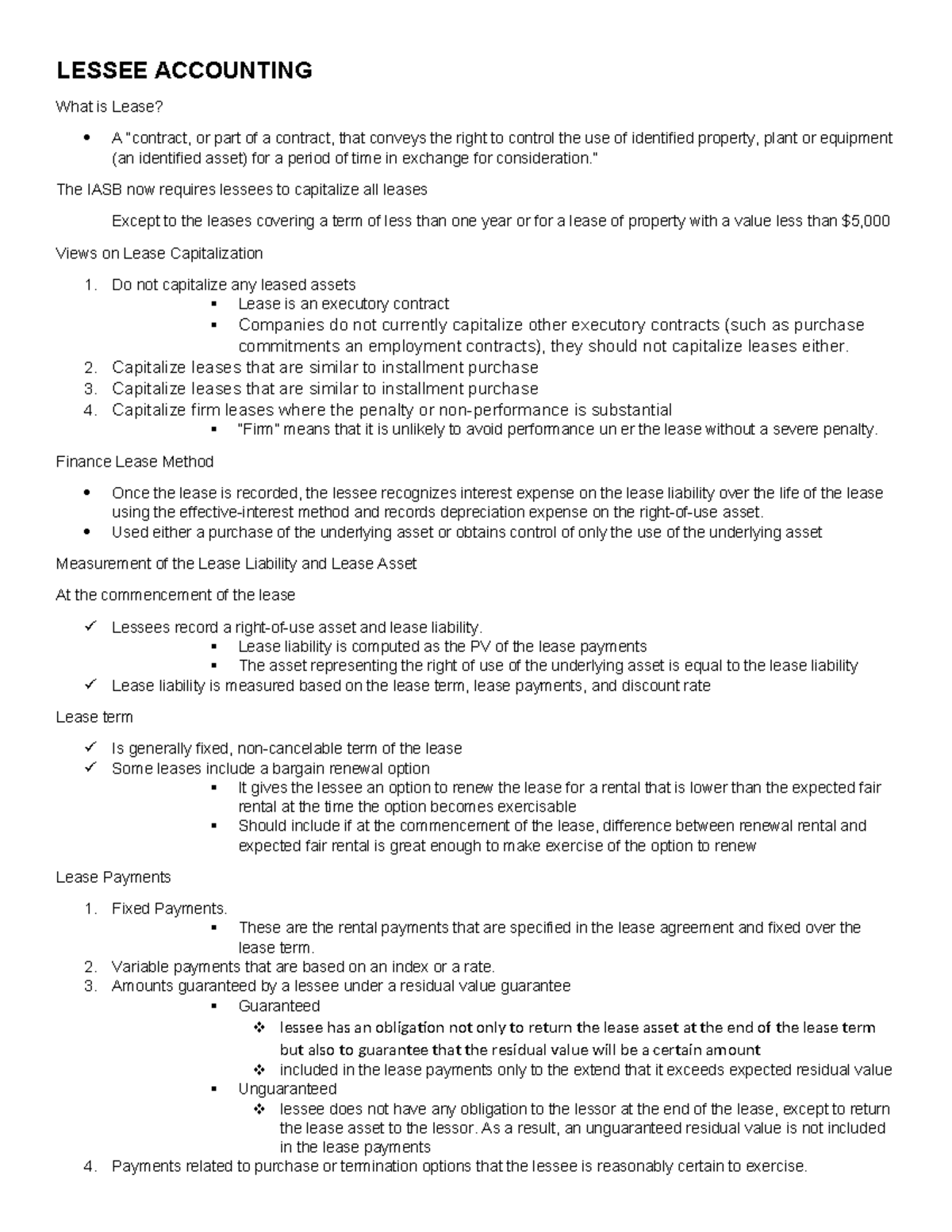 Lessee Accounting: Understanding Lease Capitalization and Liabilities ...
