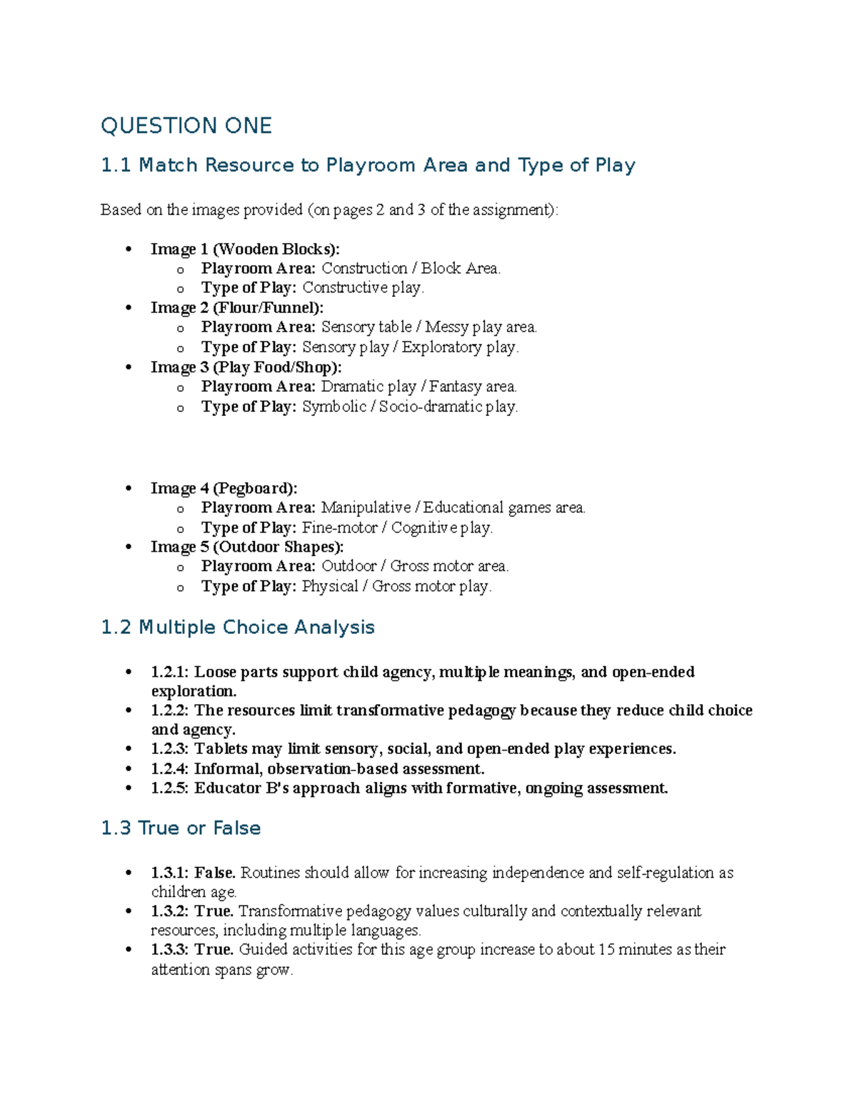 E-PED 110 Assignment 2: Resource Matching & Pedagogy Analysis - Studocu