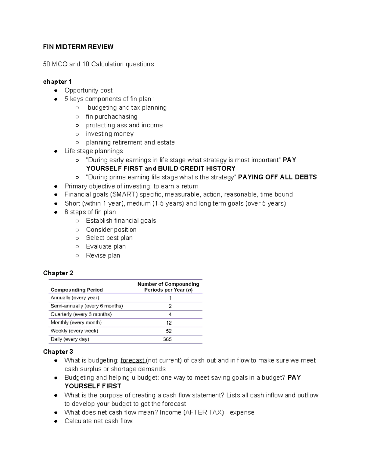 FIN Midterm Study Guide: Key Concepts & Questions - Studocu