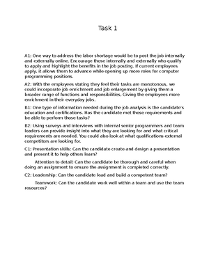 QHT1 Task 1 - passed - Task 1 1) The first cost to consider in quality ...