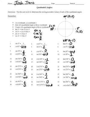Practice Reference Angles - More Practice Finding Reference Angles ...