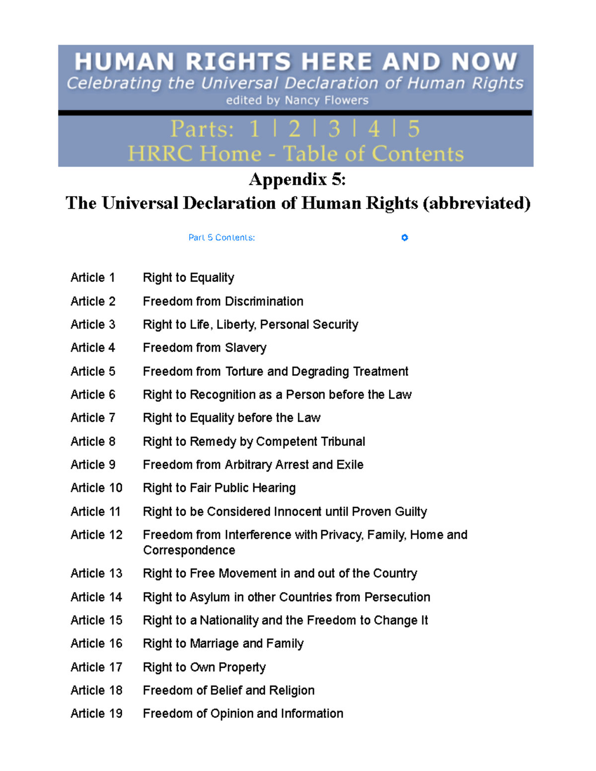 Udhr charter - Appendix 5: The Universal Declaration of Human Rights ...