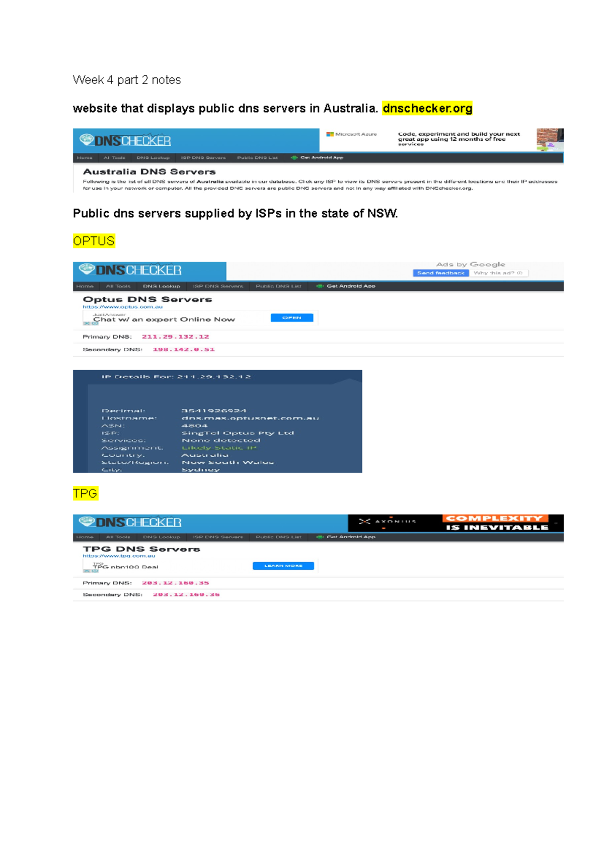 Week 4 part 2 notes - 48436 - Week 4 part 2 notes website that displays ...