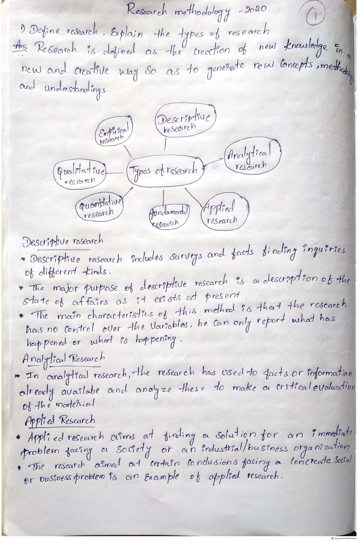 Research Methodology Notes for Effective Study Techniques - Document Preview
