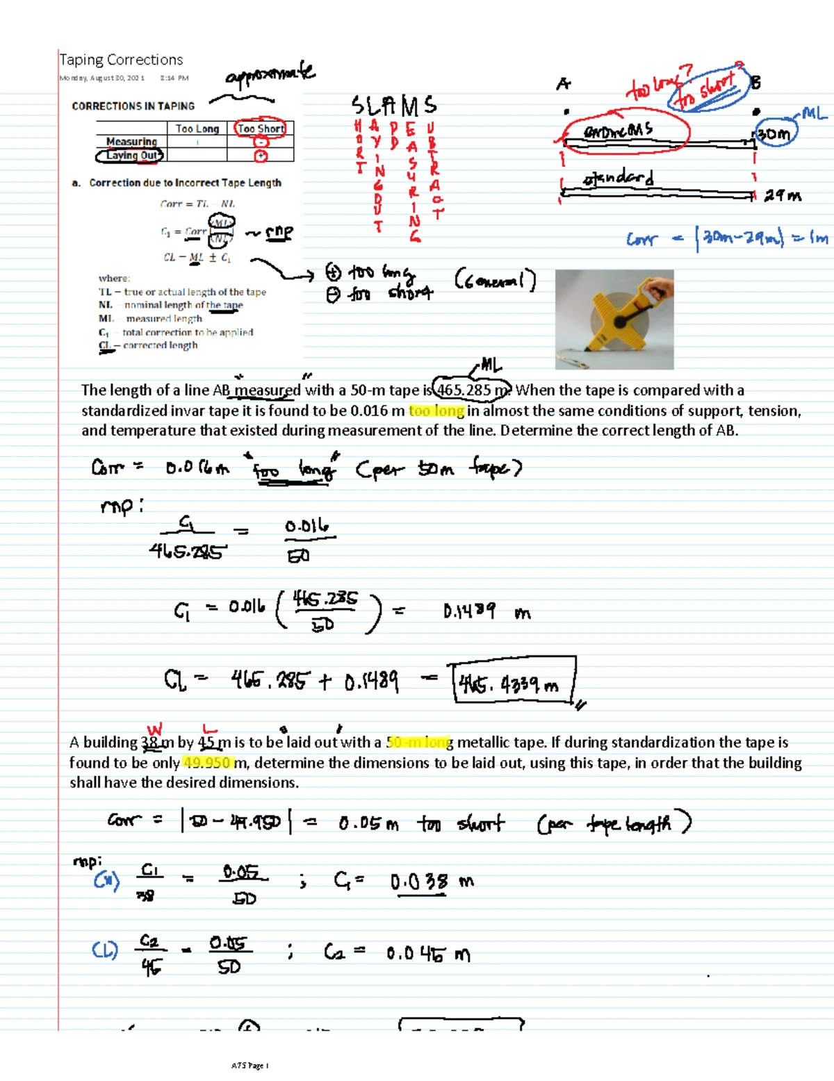 SURV 002F1 Lab Experiment 3: Vertical Measurement Equipment Guide - Studocu
