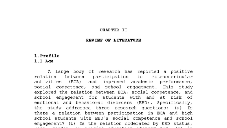 Chapter-II - Research paper on Practical Research 2 - CHAPTER II REVIEW ...