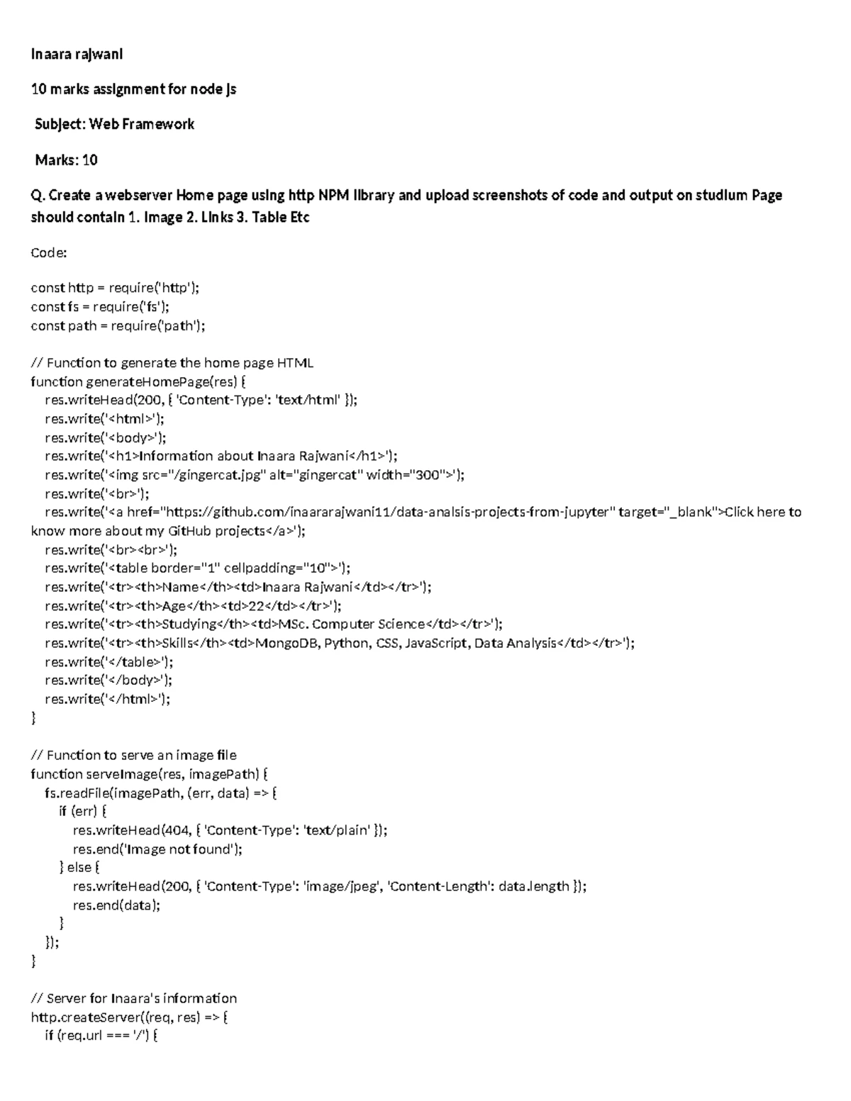 Flask Practical Assignment for AngularJS - IA Course Code As6q1 - Studocu