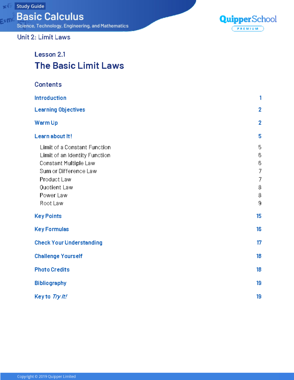 CAL 11 Q3 0201 Final - Lesson 2: Understanding Basic Limit Laws - Studocu