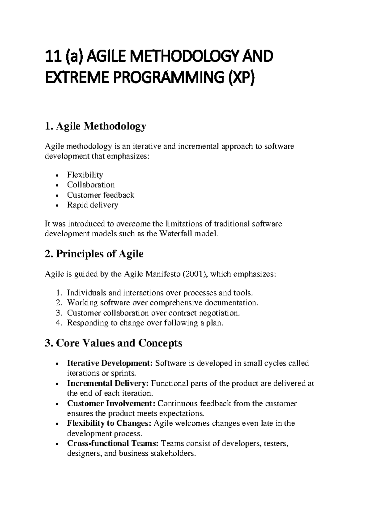R-2021 Lecture Notes: Agile Methodology & Software Development Models ...