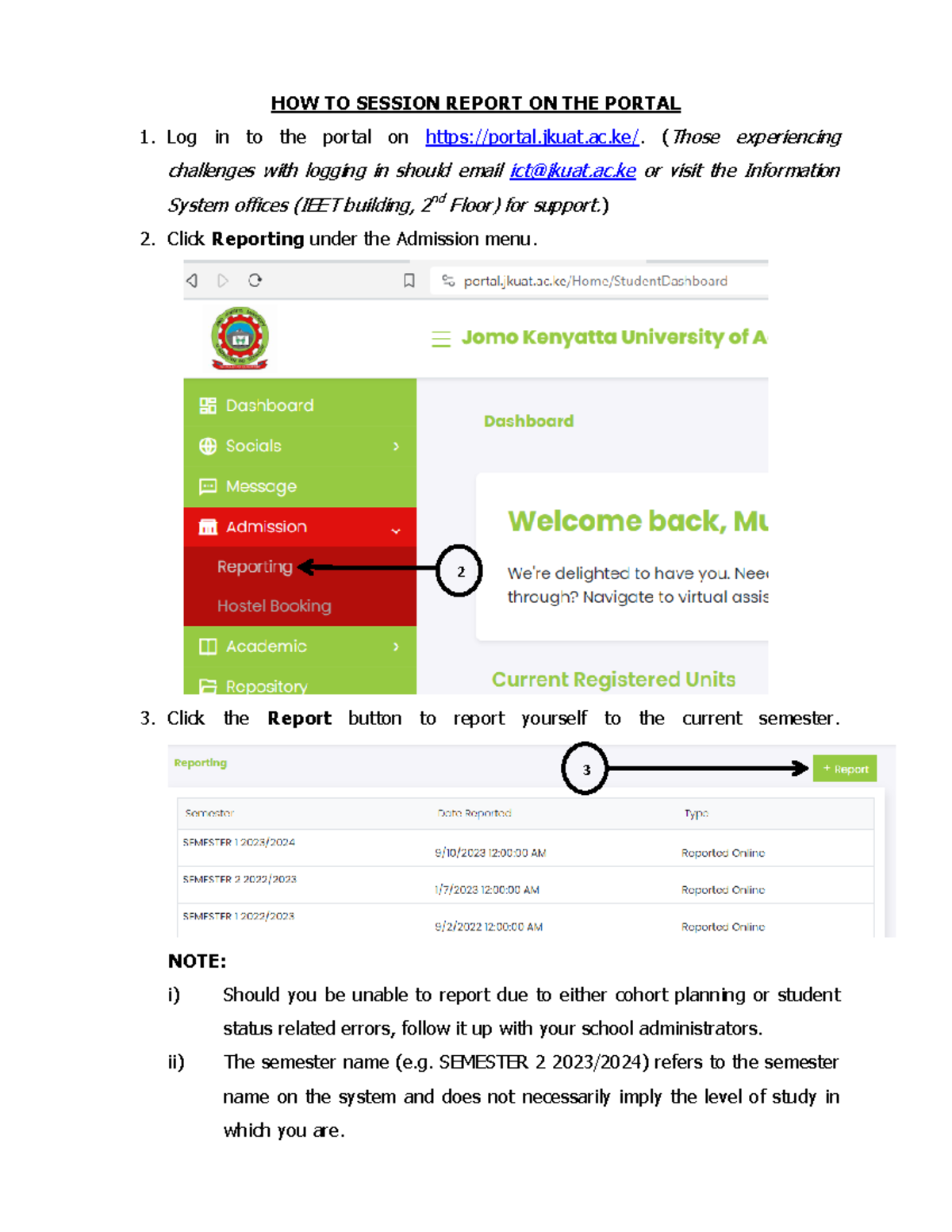 HOW TO Session Report on the Portal: A Step-by-Step Guide - Studocu