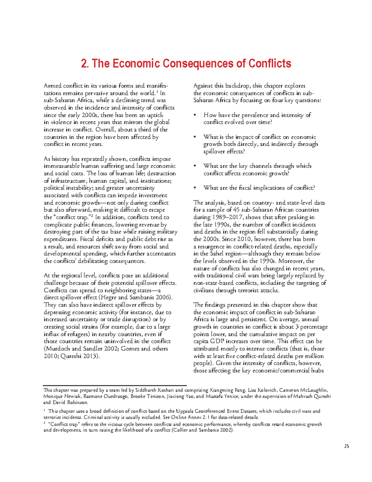 Economic Consequences of Conflicts: Insights from Sub-Saharan Africa ...