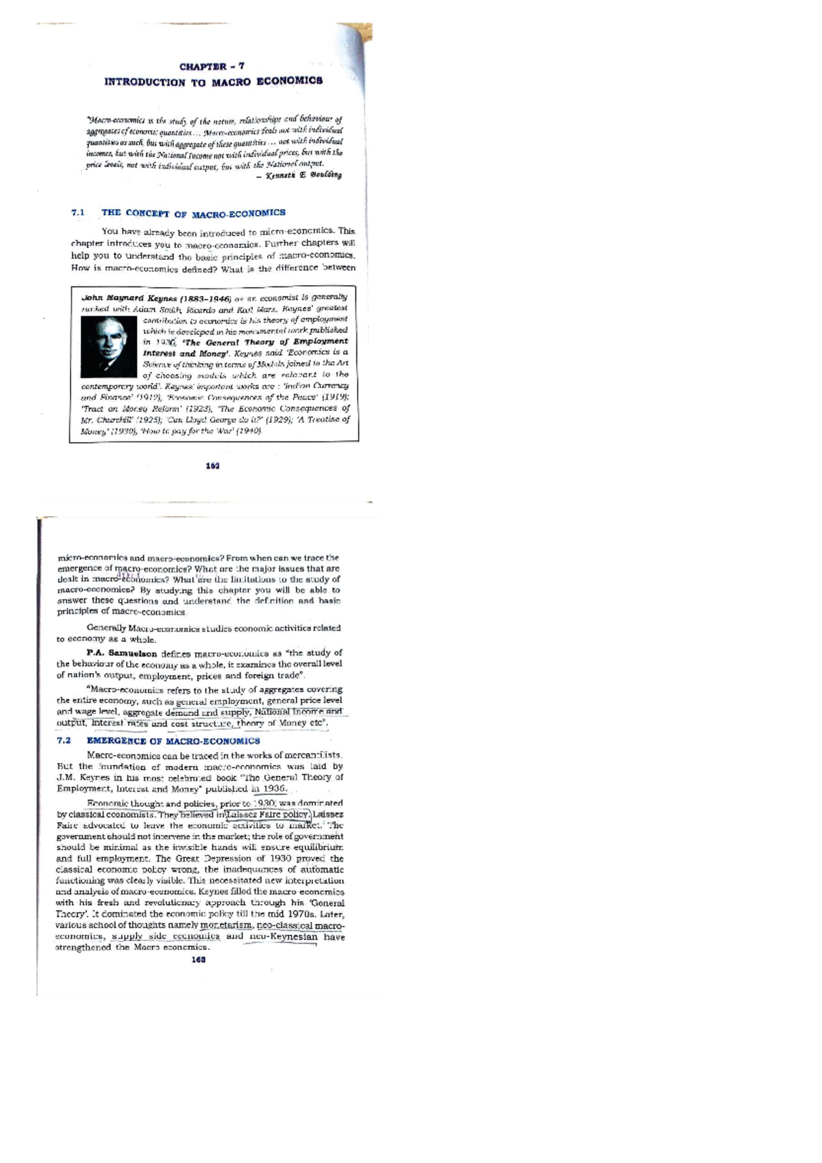 Eco 1 - Chapter 7: Introduction to Macroeconomics and Key Concepts ...