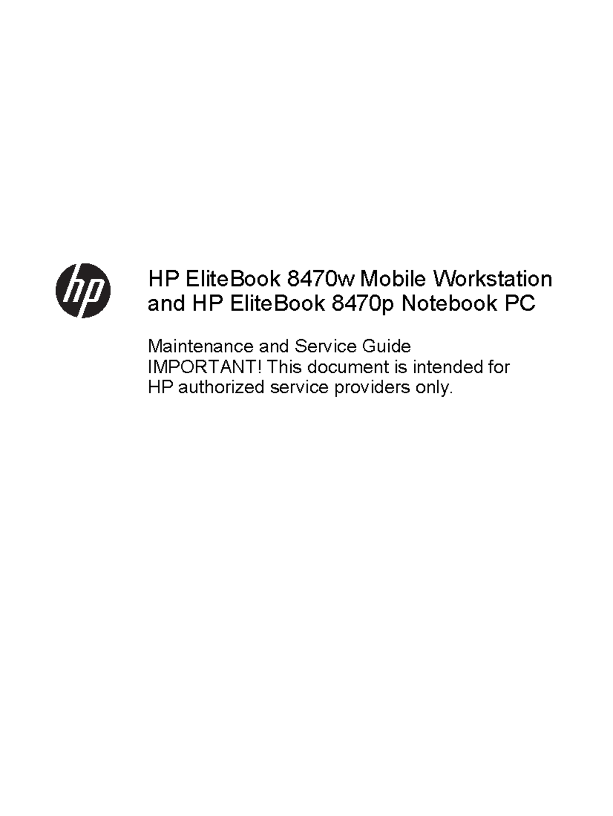 8470p - Maintenance &amp; Service Guide for HP EliteBook 8470 Series - Studocu