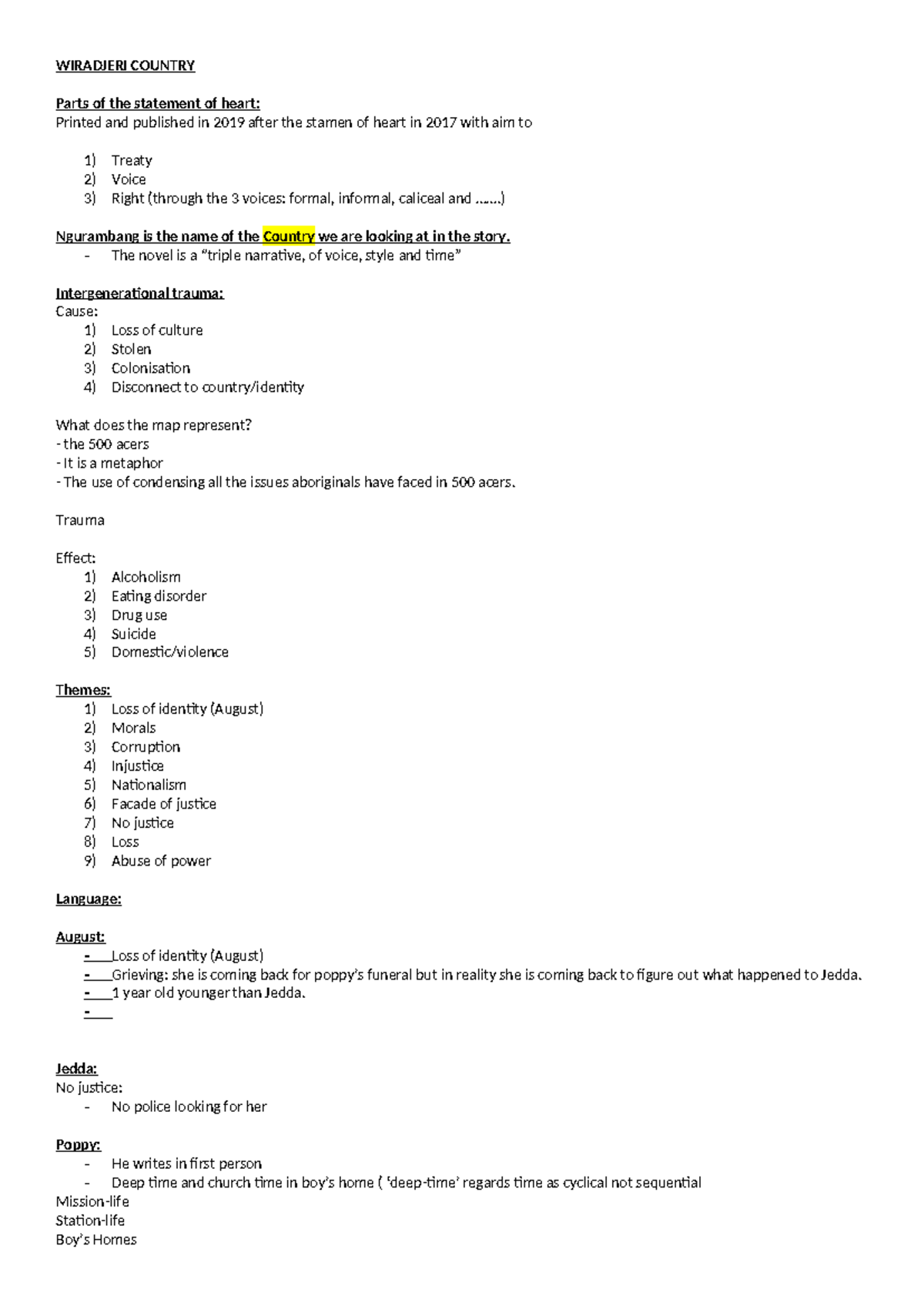 The Yield (ENG101) Quote Bank: Key Themes and Analysis - Studocu