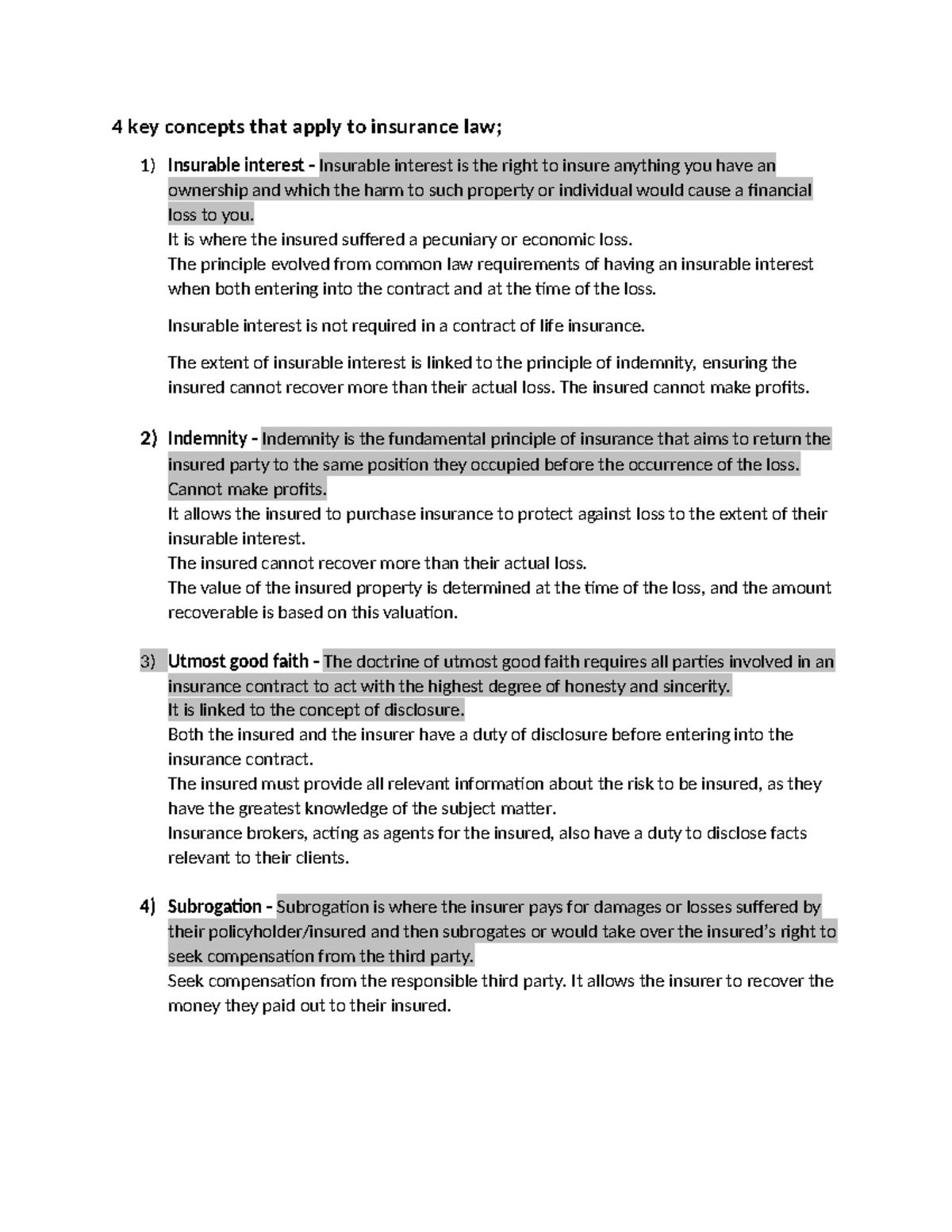 Lesson 4 - Summary Risk Management Models - 4 key concepts that apply ...