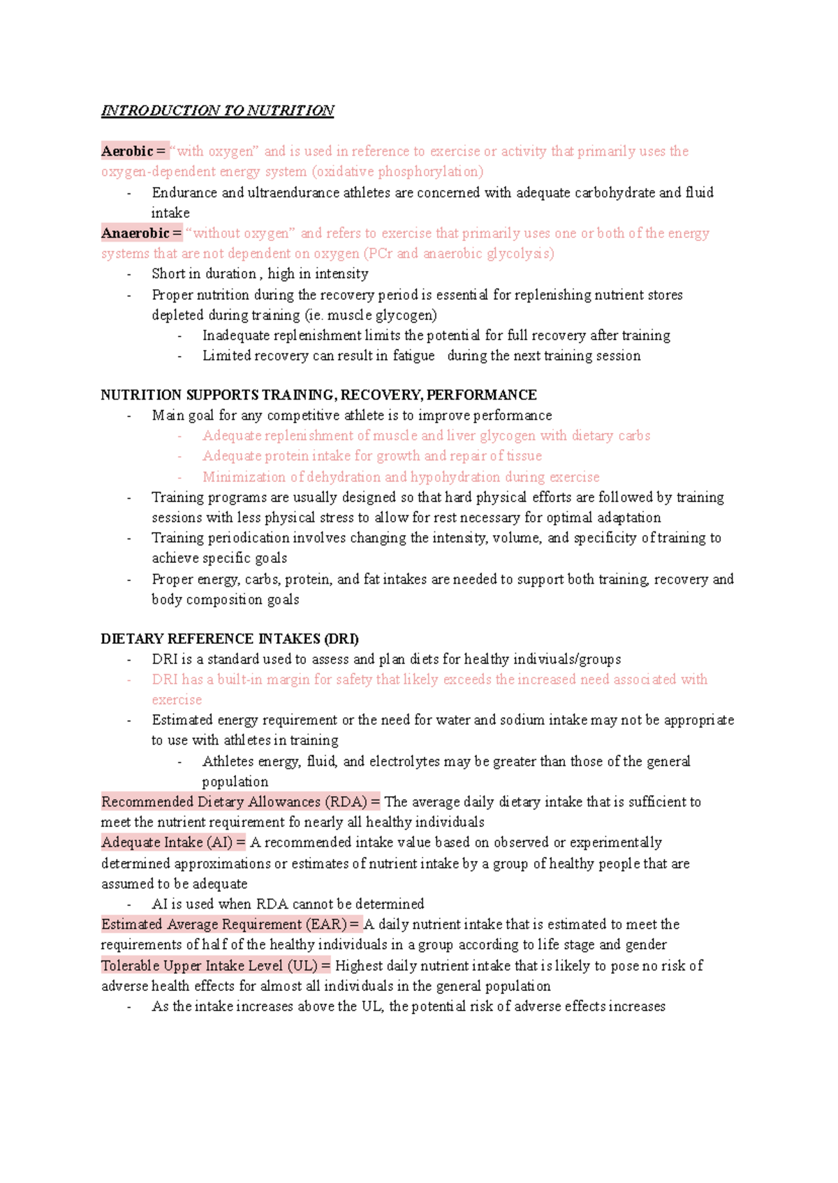 Nutrition for Exercise: Essential Guidelines for Optimal Performance ...