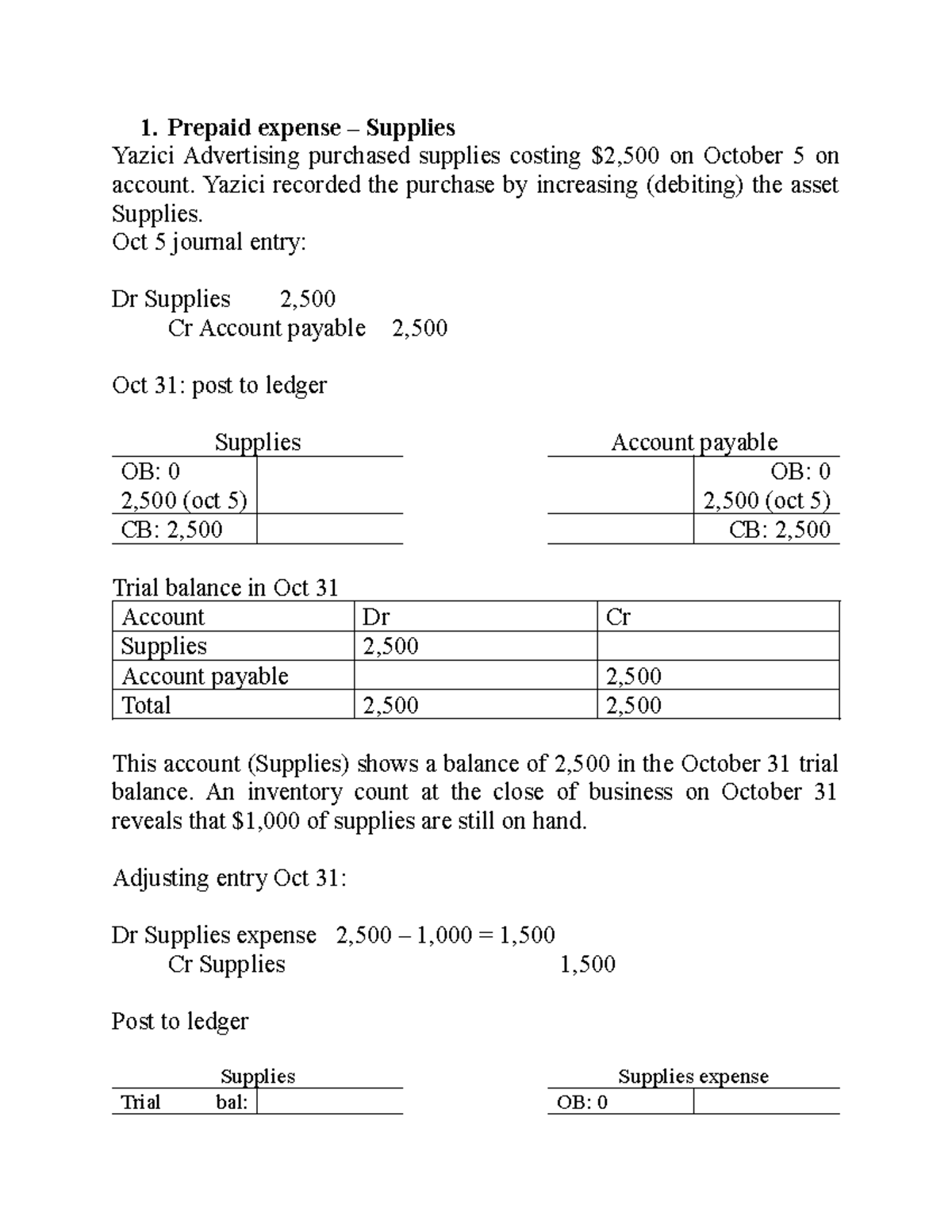 Chapter 3 Notes on Prepaid Expenses and Accruals - KETE201 - Studocu