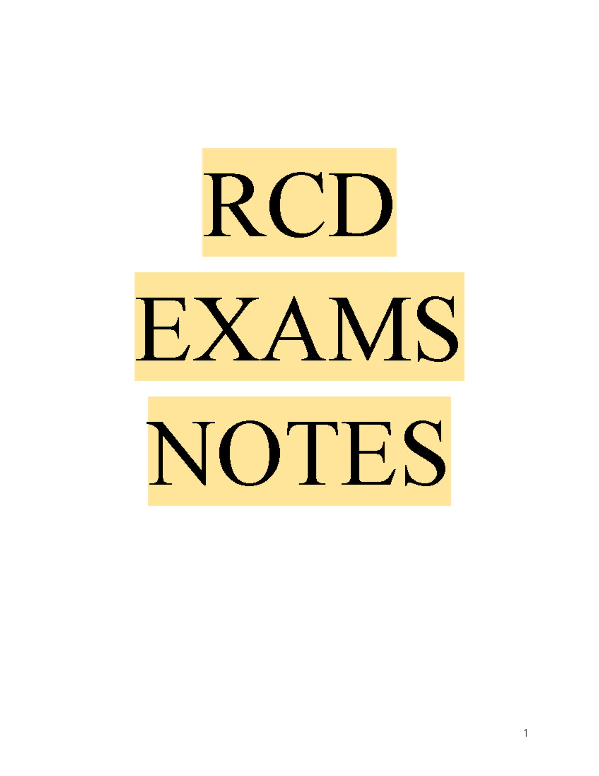 RCD Notes summaries - RCD EXAMS NOTES Procedural v Substantive Law ...
