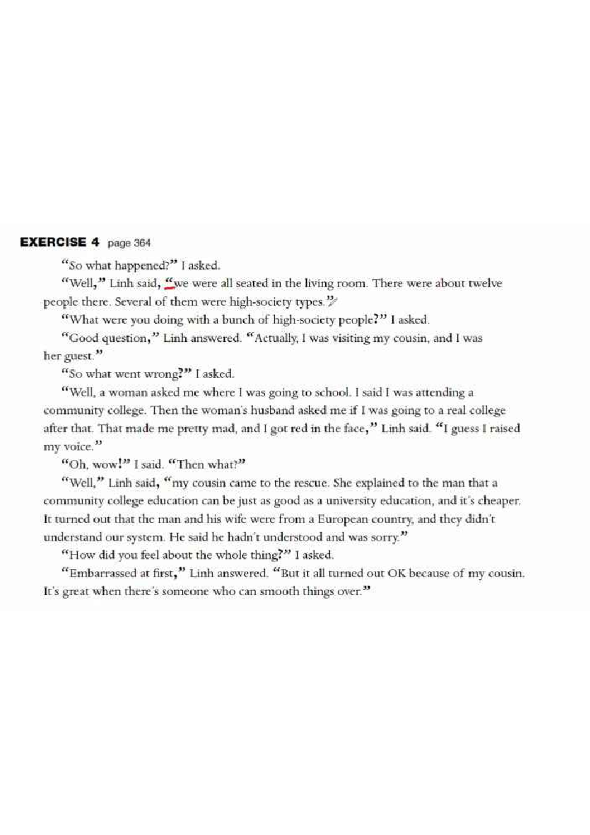 Reading Practice 2 - Studocu 4: Community College Dialogue Analysis ...