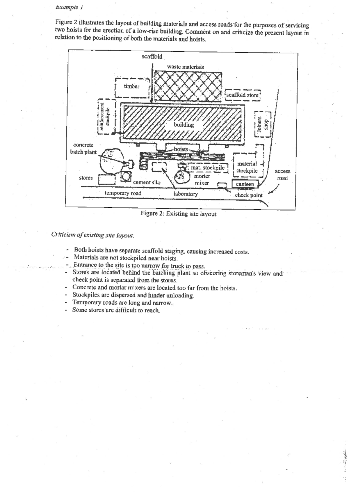 Site Layout Design - Example Notes - Studocu