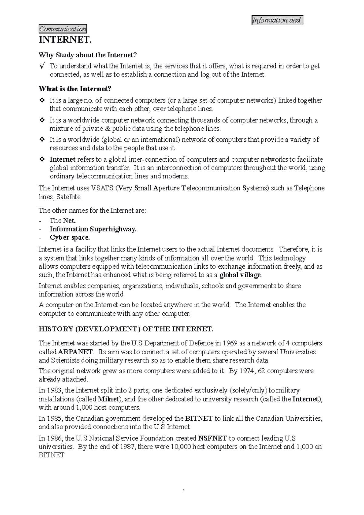 Internet E-Mail Notes: A Beginner's Guide to Online Communication - Studocu