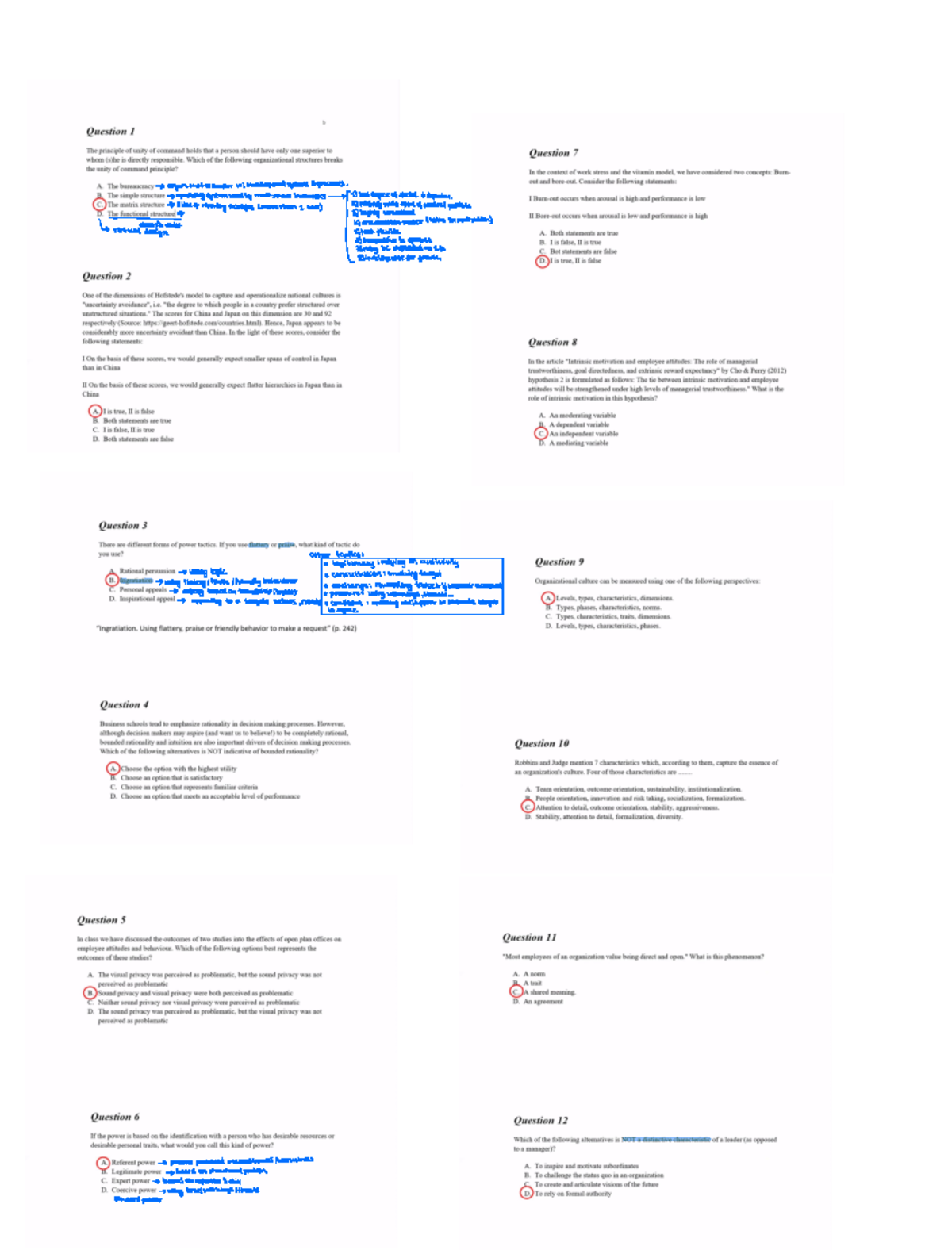 OB Final Exam - Comprehensive Review of Organizational Behavior ...