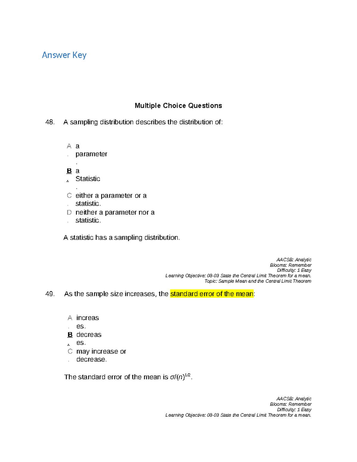 Chapter 08 - Confidence Intervals and Sample Size Determination - Studocu
