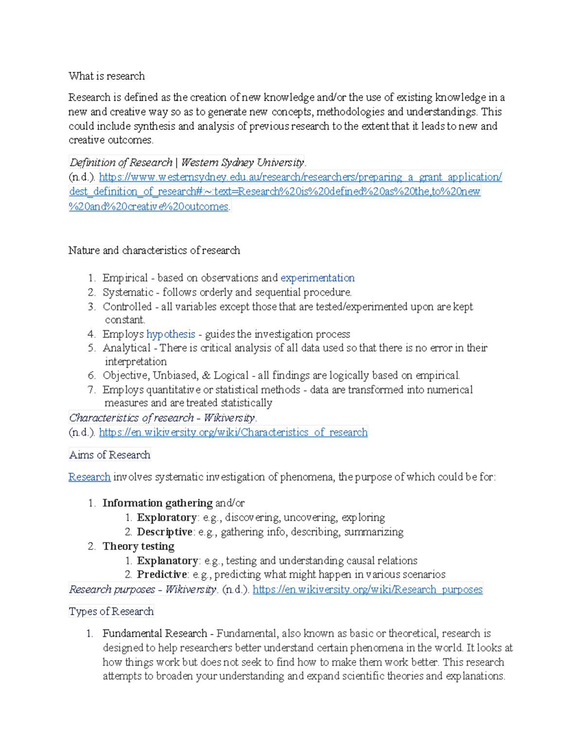 Research Overview and Insights - Summary in Accountancy - Studocu