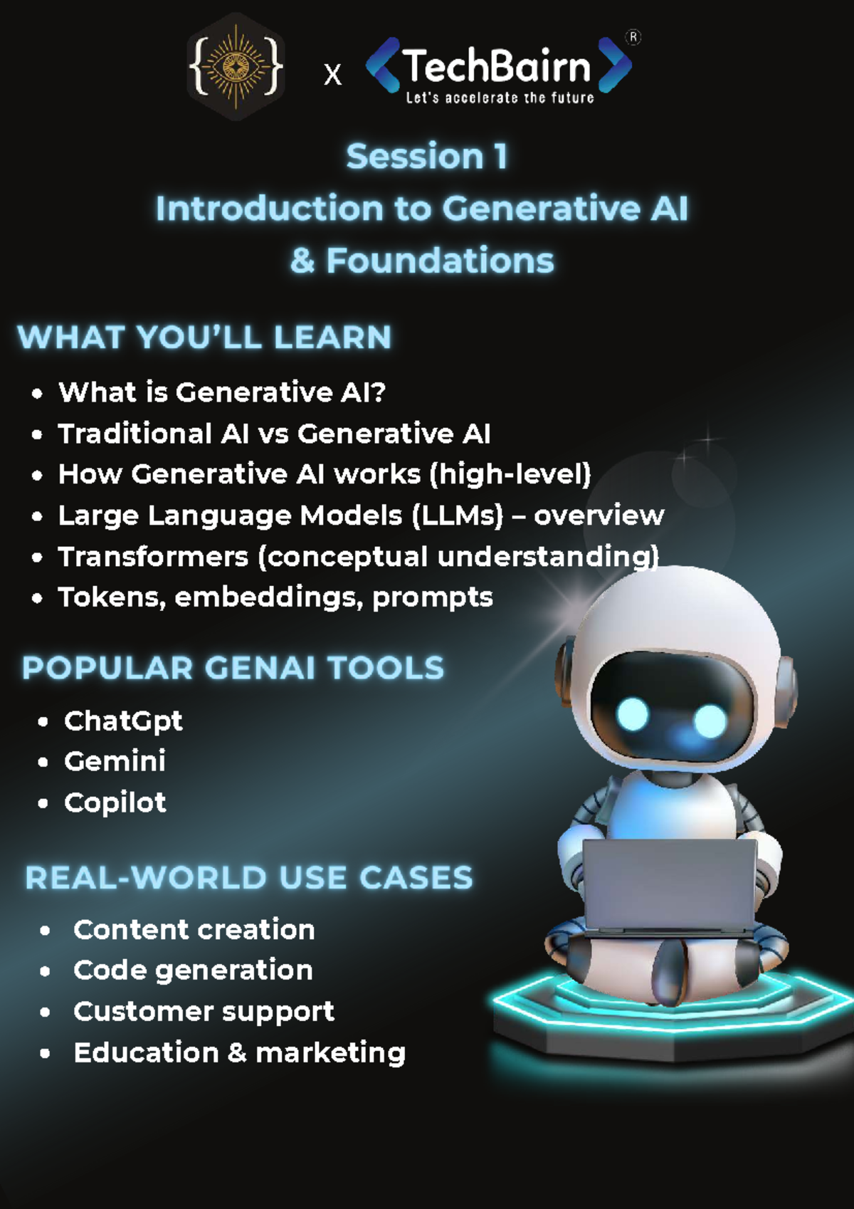 GEN AI Workshop Brochure: Exploring Generative AI Concepts and ...