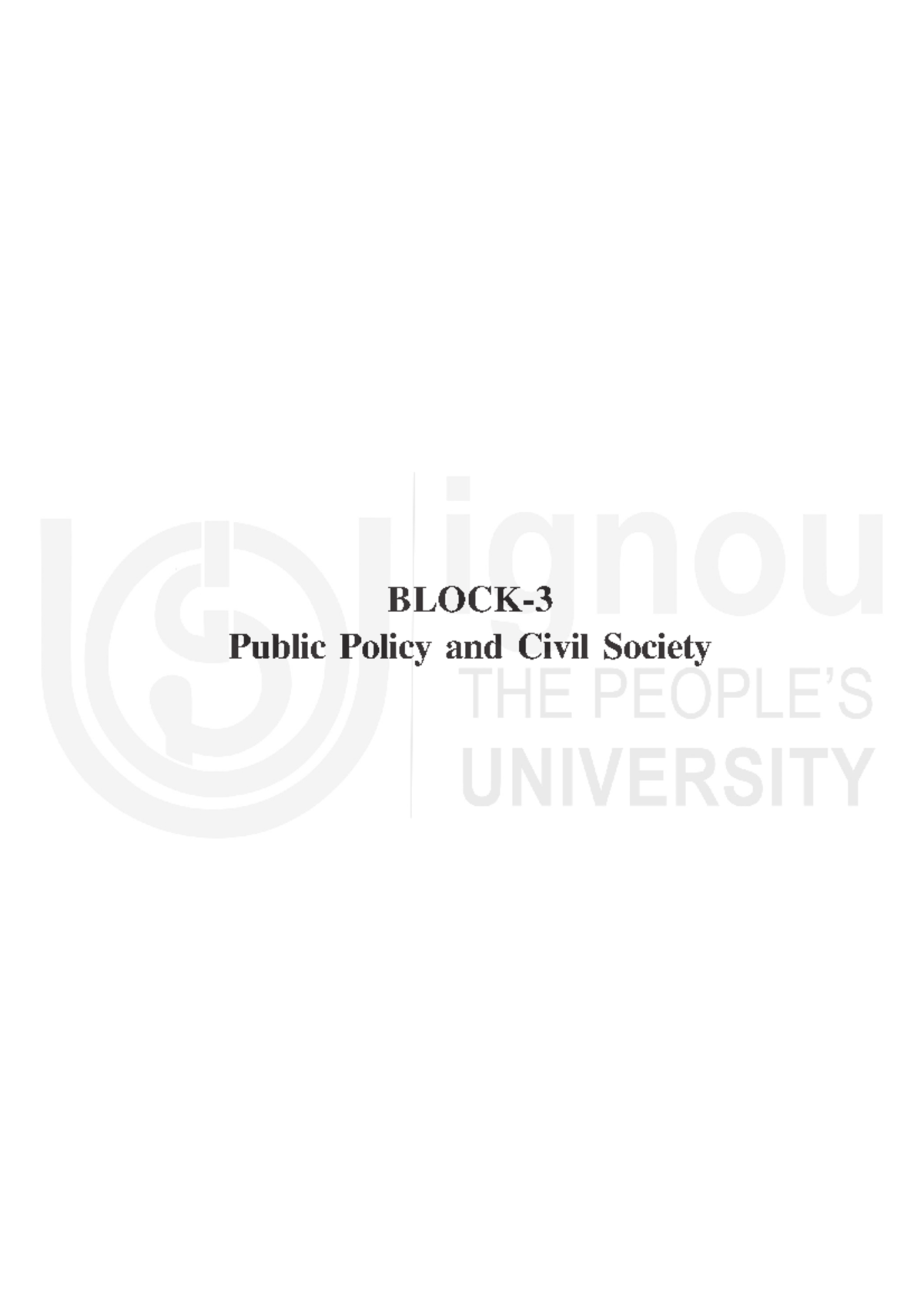 Interest Groups and Public Policy: Analyzing their Impact (PPI-IGNOU ...