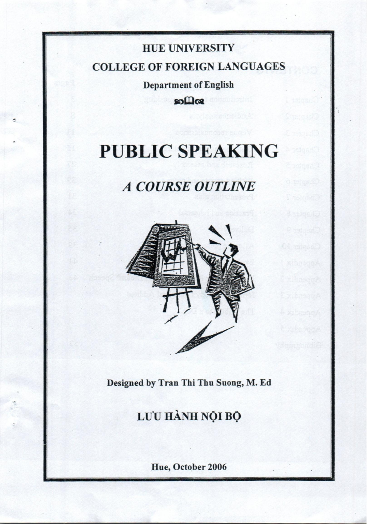 29. Public Speaking - Detailed Course Outline Overview - Studocu