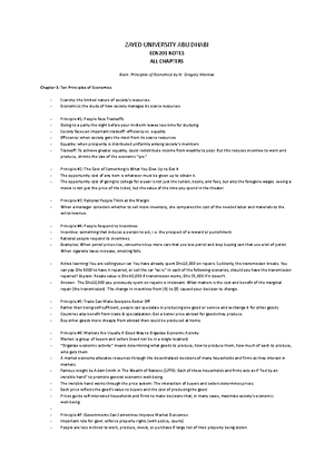 ECO201 CH1 & PPC-Practice - Production Possibilities Curve The concept ...