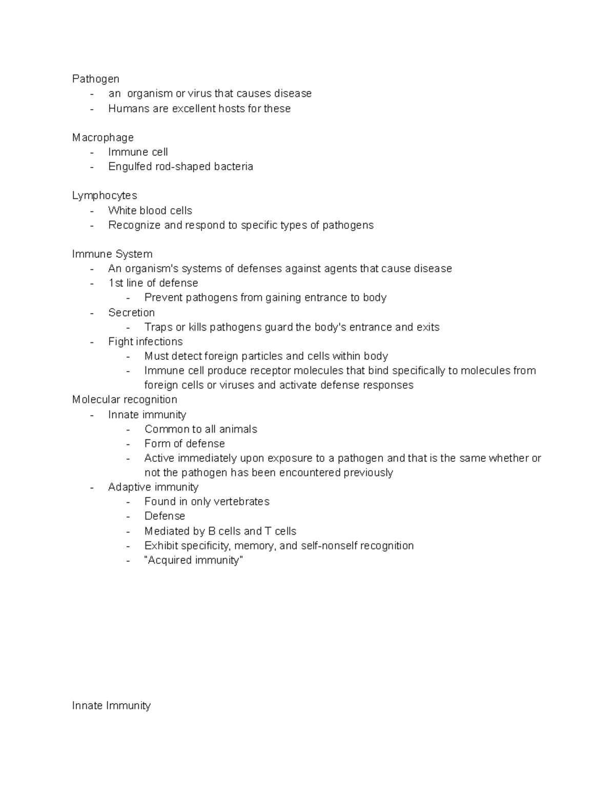 Chapter 43 - Immune System Overview in Campbell Biology - Studocu